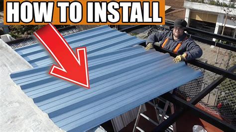 youtube install metal roofing sheet